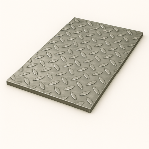 Лист стальной рифленый 5х1500х6000 мм чечевица Ст3сп в наличии в Мурманске