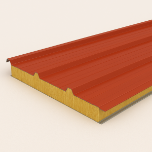 Кровельная сэндвич-панель МВ 120 мм RAL 8017 в наличии в Мурманске