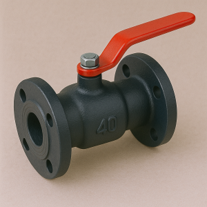 Чугунный кран шаровой проходной фланцевый ДУ 40 РУ 16 ГОСТ 9702-87 в наличии в Мурманске