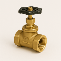 Клапан запорный латунный ДУ 15 РУ 16 15б3р